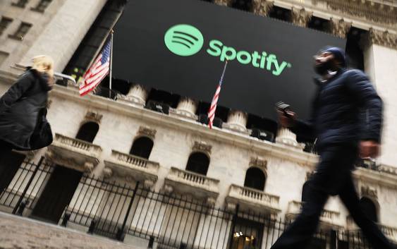 Spotify is bij beursgang 30 miljard dollar waard
