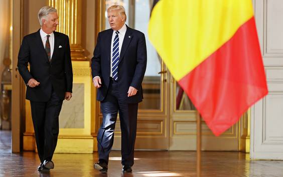 LIVE - Trump ontmoet koning Filip