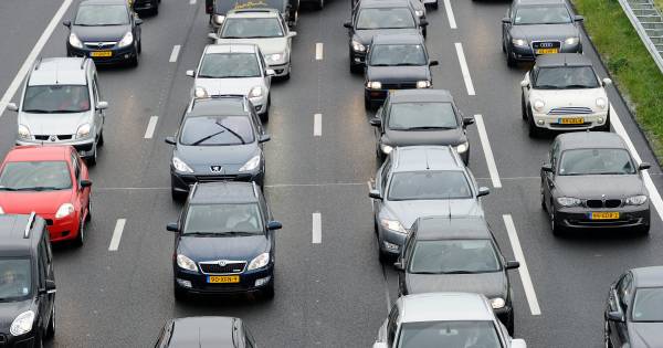 File op A50 bij Valburg door ongeluk