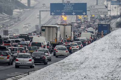 Wintersporters opgelet: verkeersproblemen door sneeuwval