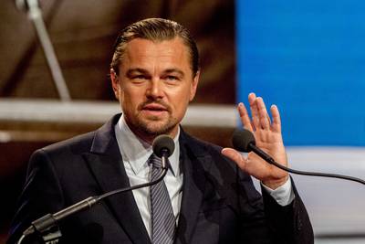 Leonardo DiCaprio in Amsterdam: 'Dit is niet de wereld waarin ik wil leven'