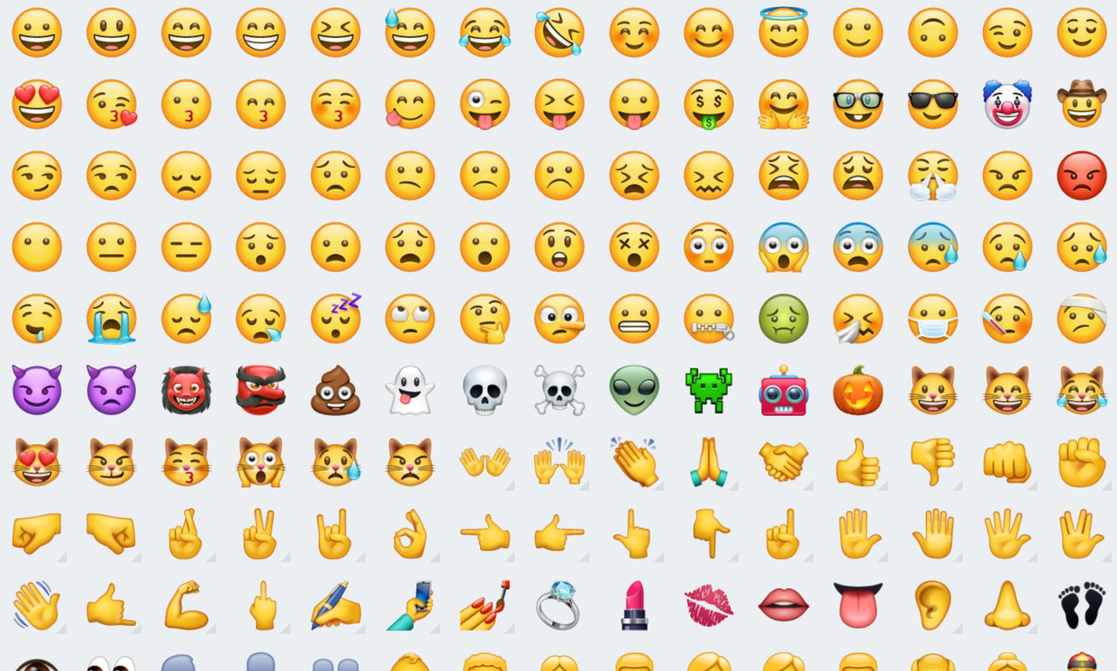 WhatsApp ontwikkelt eigen emoji (die er wel heel vertrouwd uitzien