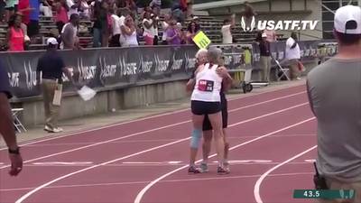 Julia (101) zet sprintrecord op de 100 meter