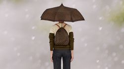 Louis Vuitton veilt iconische rugzak en paraplu ineen