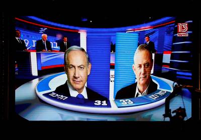 Exitpoll Israel: premier Netanyahu niet langer de grootste