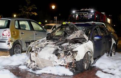 Twee autobranden in Culemborg, auto's total loss