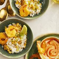 Crispy garnalen met spicy mayo 