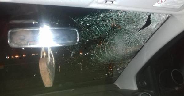 Nieuwerkerkse krijgt op Zeelandbrug ijsplaat door ruit: ‘Ik zat helemaal te shaken’