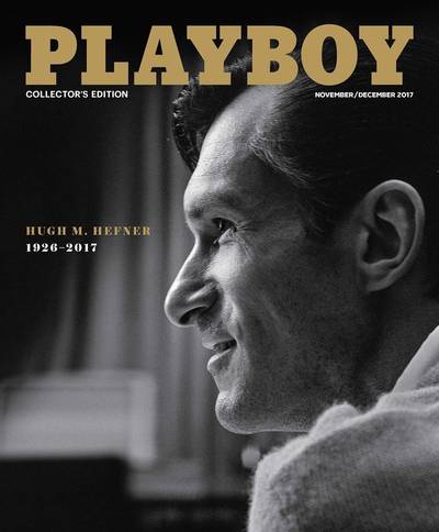 Hugh Hefner wordt eerste man op cover Playboy