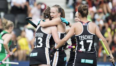 Duitse hockeysters als groepswinnaar verder