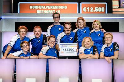 Korfbalclub uit Ede wint 12.500 euro in SBS-programma ‘Echt Waar?!’