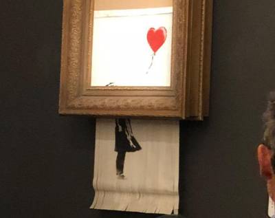 Vrouw zet koop van verwoest Banksy-kunstwerk gewoon door