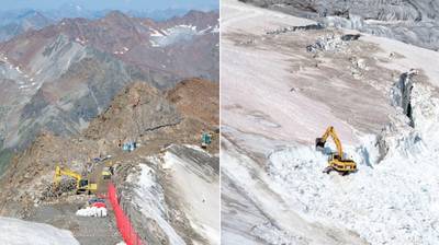 Non, un glacier autrichien n'a pas été “détruit pour agrandir un domaine skiable”