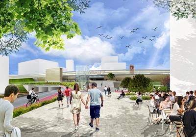 Hotel bij nieuwe ingang westzijde station