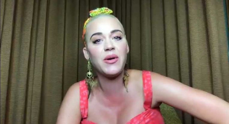 Katy Perry tijdens Zoom-persconferentie voor 'Tomorrowland Around The World'
