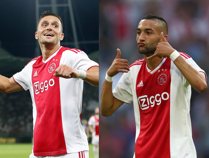  Ajax fans mogen shirts Tadic en Ziyech omruilen 