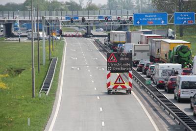 A59 bij knooppunt Hooipolder afgesloten wegens onderhoud