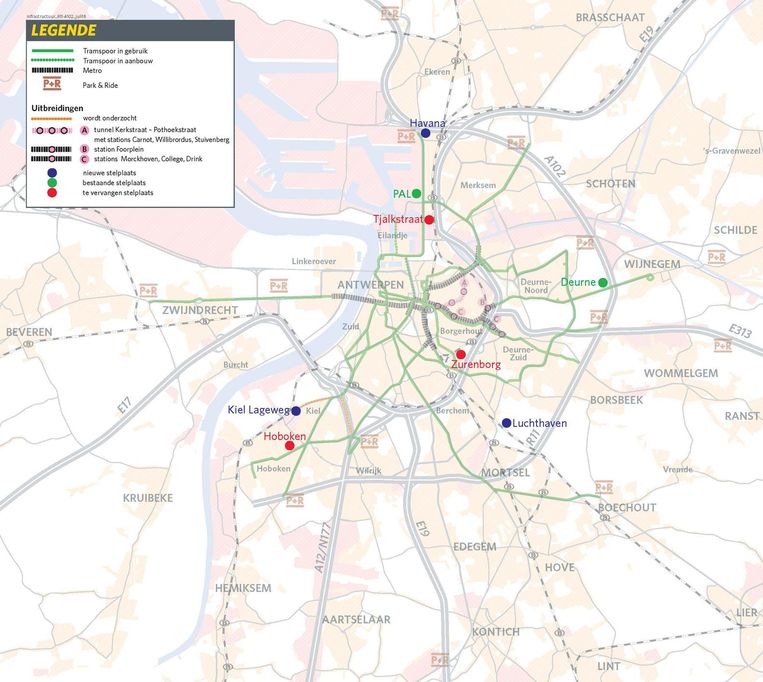 de lijn antwerpen kaart De Lijn verhuist drie Antwerpse stelplaatsen | Antwerpen | In de 