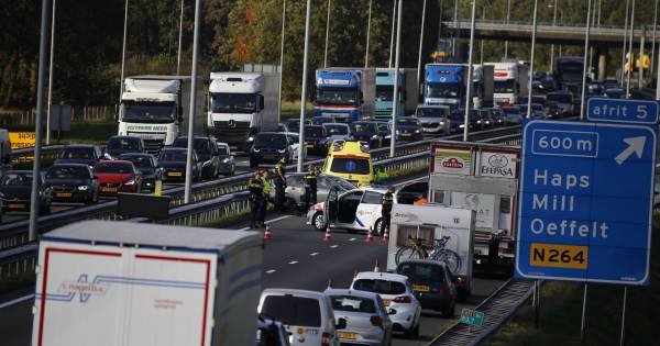 File door ongeval op A73 bij Haps is weer opgelost
