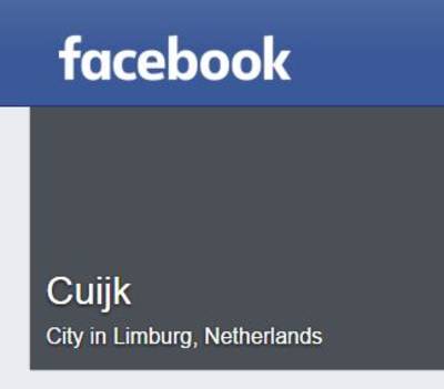 Eindelijk ligt  Cuijk ook op Facebook in Brabant