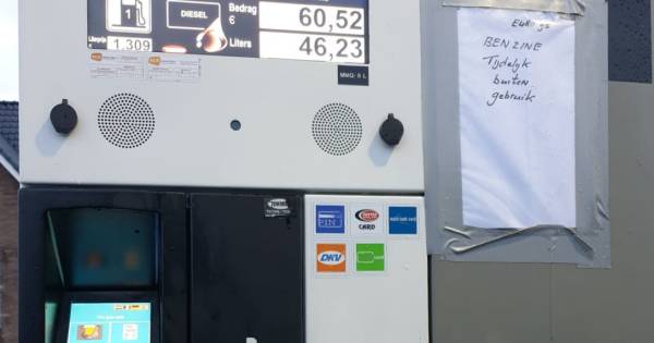Pomp bevat diesel in plaats van benzine, auto’s vallen stil