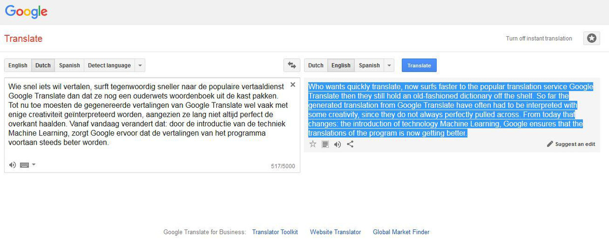 Google Verbetert Vertaalservice Voor Nederlands En Engels De Morgen