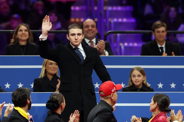 Barron Trump, de jongste zoon van Donald Trump