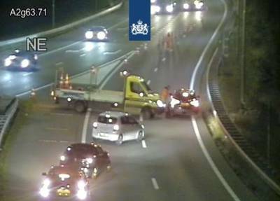 Aannemer rijdt spookrijders klem bij Utrechtse Galecopperbrug