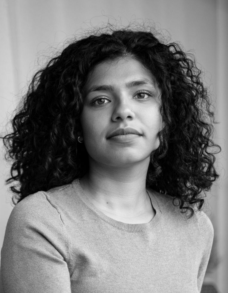 Charisa Chotoe, freelance verslaggever en redacteur voor onder andere AT5. Beeld Daniel Wolters