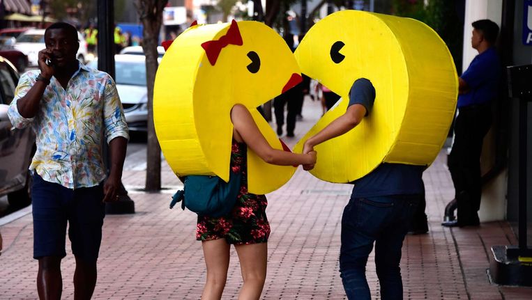 levend pac man moet sporten weer