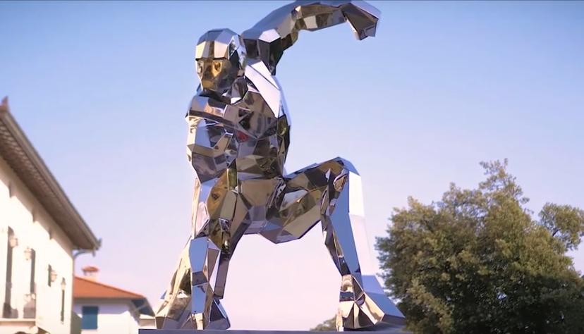 Iron Man Man of Steel Statue Forte Dei Marmi Italy Daniele Basso