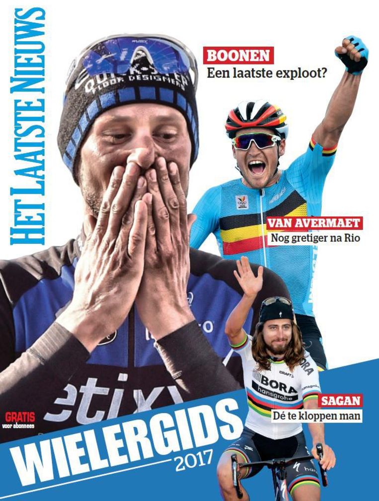 Met de wielergids van Het Laatste Nieuws sta je een jaar lang op de eerste rij in de koers ...