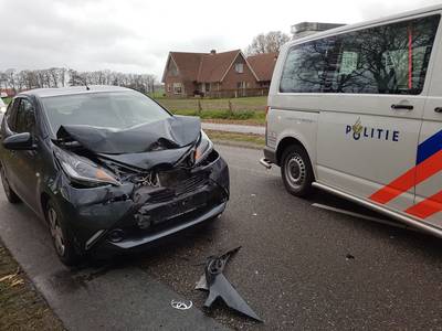 Gewonde door kop-staartbotsing in Geesteren