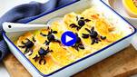 Spooky butternutgratin: feestelijk, lekker en véél gezonder dan een overdosis Halloweensnoep 