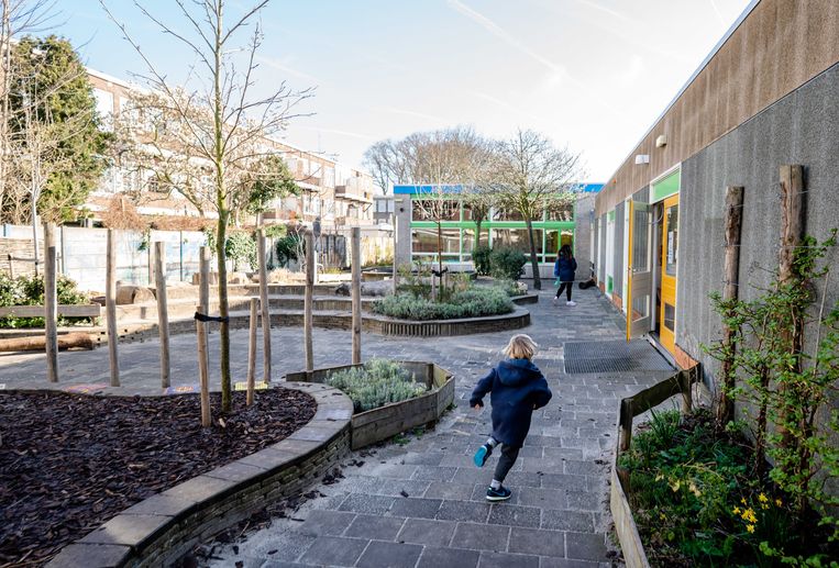 Een schoolplein op een basisschool in Den Haag. Beeld ANP