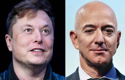 Elon Musk et Jeff Bezos se disputent l'espace et le ton monte
