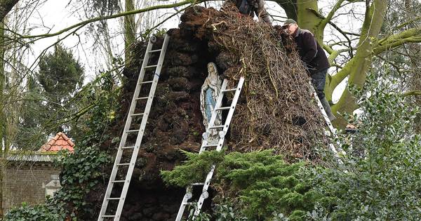 Dankzij de vrijwilligers is de verwaarloosde Lourdesgrot weer opgeknapt