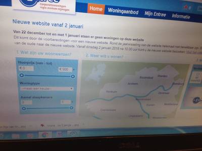 Tijdelijk geen huurwoningen te bekijken via Entree