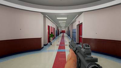 Simulator laat kinderen schutter spelen op school