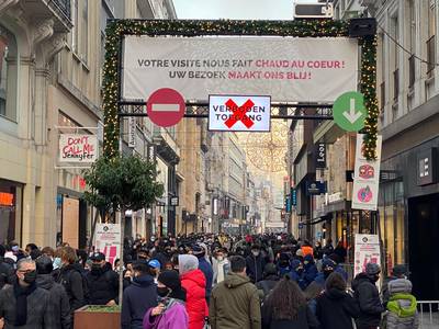 Drukte in winkelstraten Gent, Brussel en Kortrijk: “Nooit zo druk in centrum sinds tweede coronagolf”