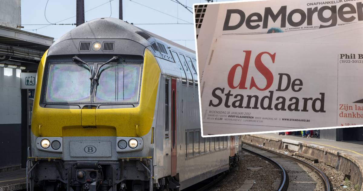 Het mysterie van de man op de trein die acht jaar oude kranten leest | Binnenland | hln.be