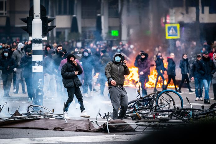 Rellen in Eindhoven op 24 januari.