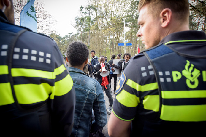 VELDHOVEN - Demonstration at Koningshof