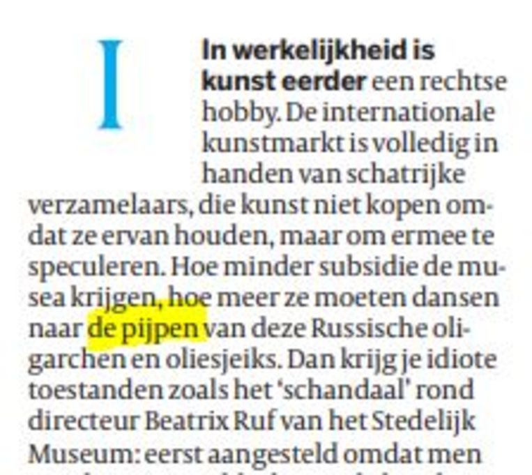 Wat is en zijn pijpen eigenlijk? | De - Volkskrant