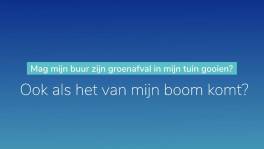 Mag mijn buur zijn groenafval in mijn tuin gooien?