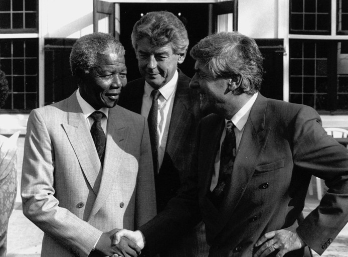 Nelson Mandela, Wim Kok en Ruud Lubbers