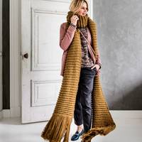 Perfect voor de winter, deze XXL-sjaal