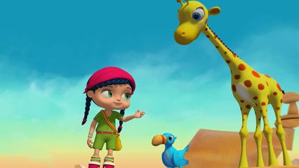 16. Dorstige giraffe