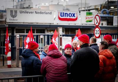 Medewerkers Unox staken ook vanavond weer