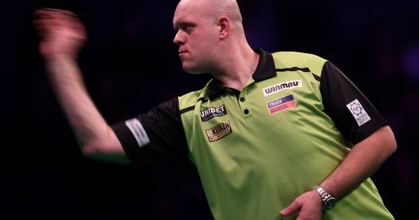 Van Gerwen hard onderuit op Player Championship in Barnsley - De Gelderlander